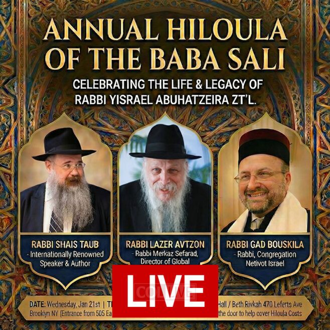 Live: Hiloula of the Baba Sali in Crown Heights