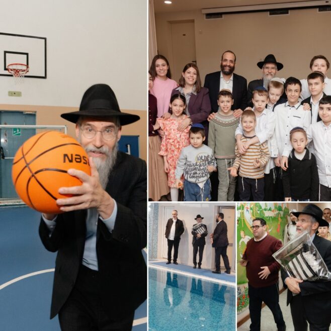 Avraham Fried Sings During Visit to Jewish Orphanage in Moscow