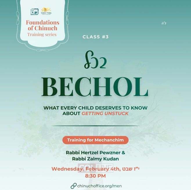 Replay: Chinuch Training Series – Bechol Replay: Chinuch Training Series – Bechol