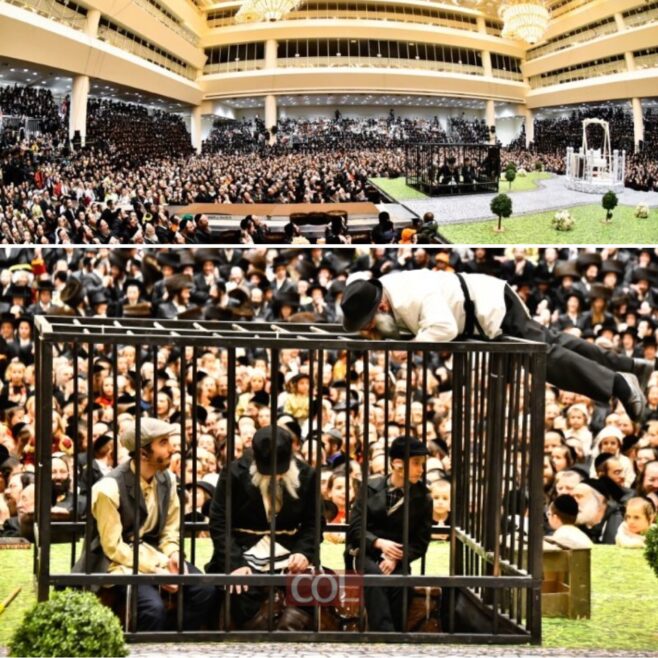 Vizhnitz Tish Reenacts Story of Reb Shmuel Munkes