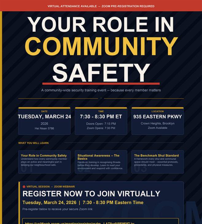 Tuesday: Crown Heights Community Safety Event