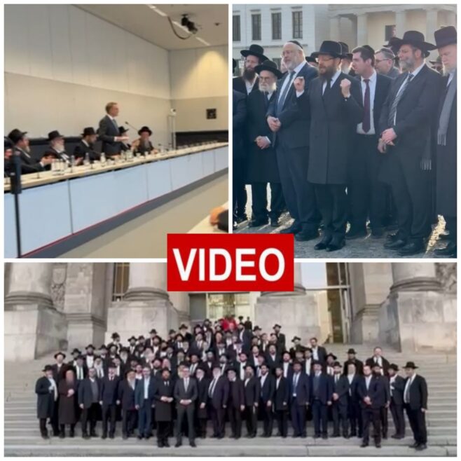 Unusual Sight in Germany: Parliament Hosts 150 Rabbis