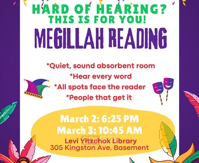 Megillah Reading for Hard of Hearing in Crown Heights