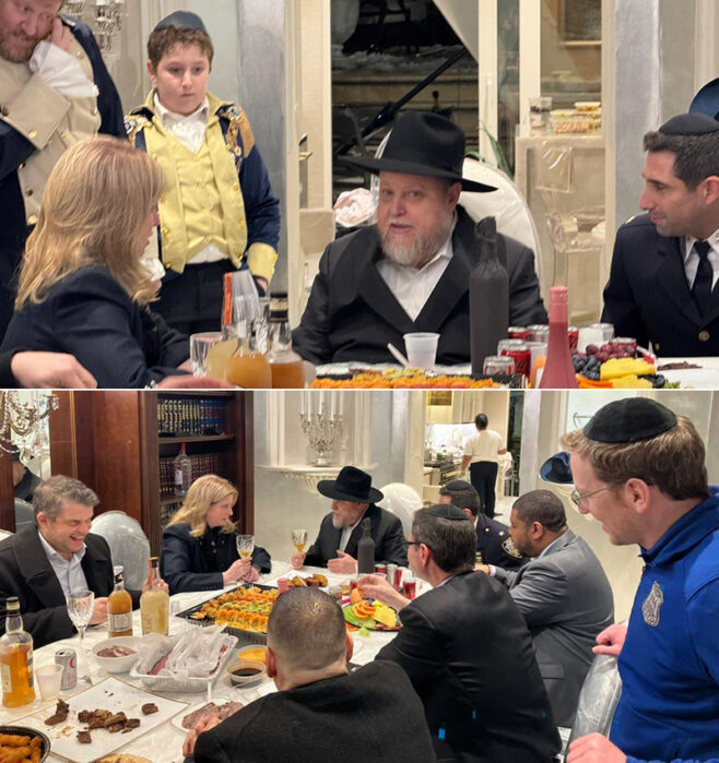 NYPD Commissioner Joins Purim Festivities in Crown Heights