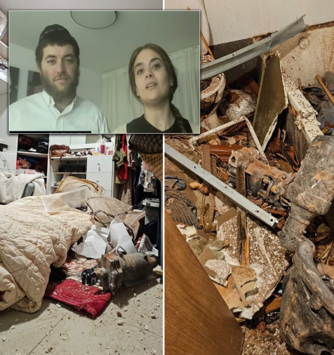 Miracle: Missile Fragment Strikes Chabad Home, No Injuries