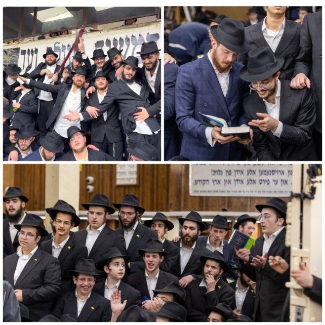 Photos: Motzoei Pesach at 770 Eastern Parkway