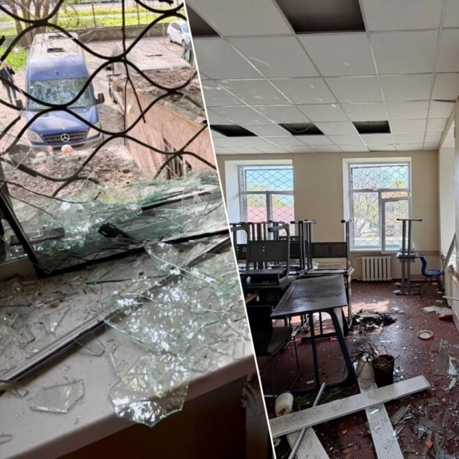 Russian Strike Damages Chabad School in Odessa