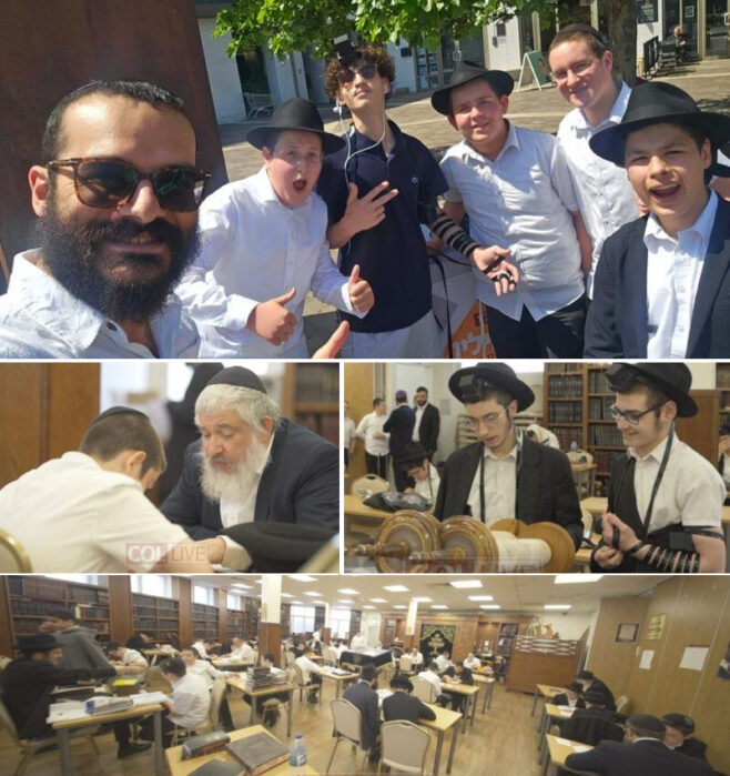 Father and Son Learning Livens London Yeshiva