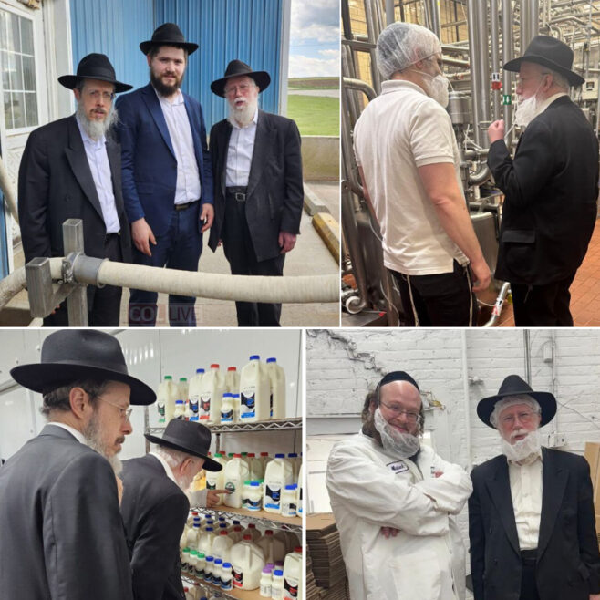 CHK Rabbis Tour Dairy Plants to Strengthen Kashrus Standards