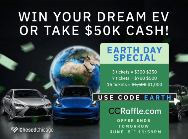 Flash Sale on Tesla Tickets! Win a Tesla, EV Or $50k