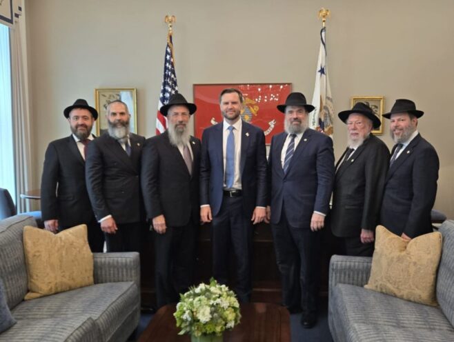 Vice President JD Vance Welcomes Chabad Delegation
