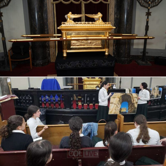 Bais Rivkah High School Hosts Golden Ark Replica