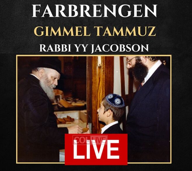 Live: Farbrengen With Rabbi YY Jacobson