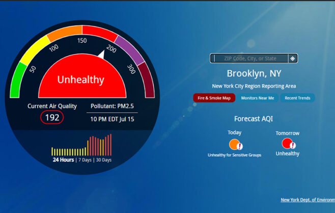 Dangerous Air Quality, Heat Wave in New York on Thursday Dangerous Air Quality, Heat Wave in New York on Thursday