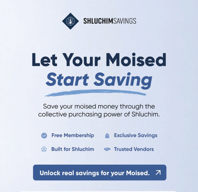 Shluchim Office Relaunches Shluchim Savings